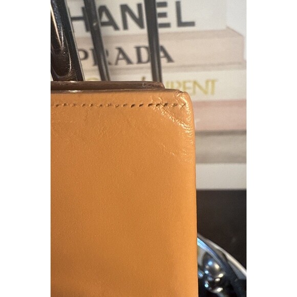 Pierre Cardin Long Checkbook Bifold Leather Wallet Tan Fair/Good Used Condition - Picture 6 of 14